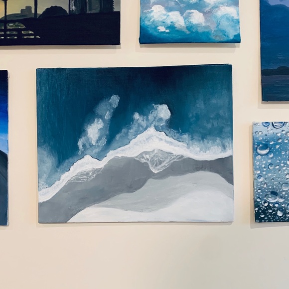 Other - ocean waves | 8 x 10 in oil on canvas panel